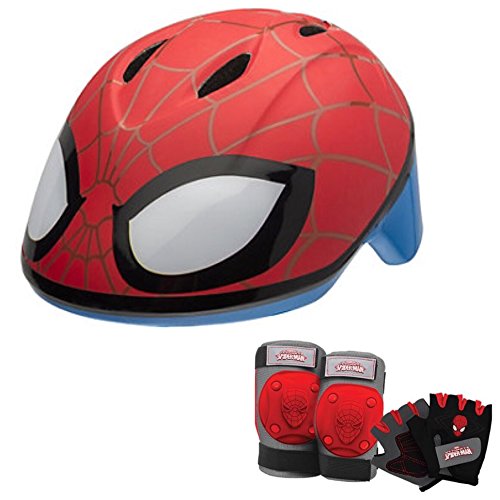 Buy Marvel Spiderman Toddler Skate / Bike Helmet Pads & Gloves 7
