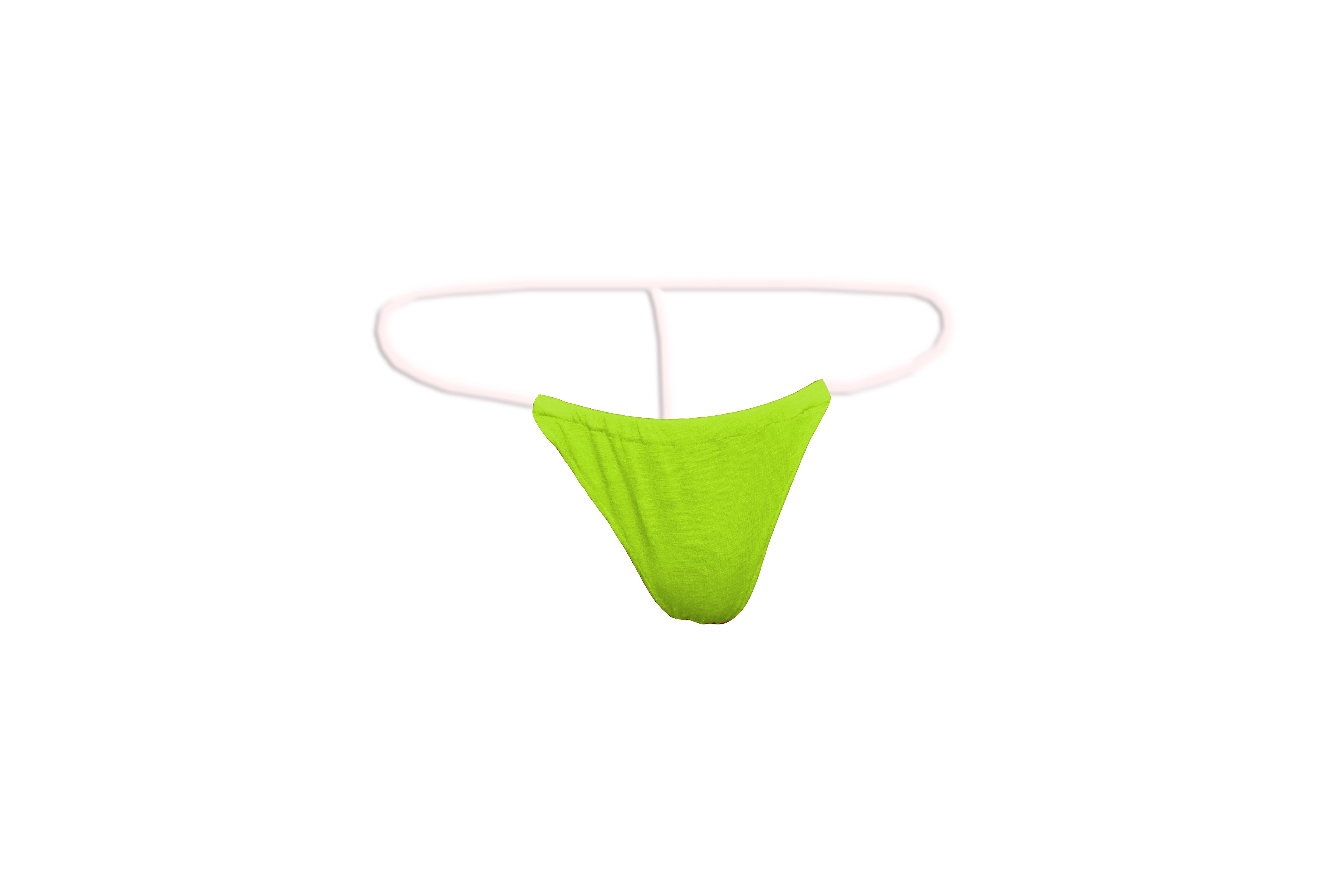 Buy Thong Plain Green Cotton Blend G-string for men Online @ ₹249 from ...