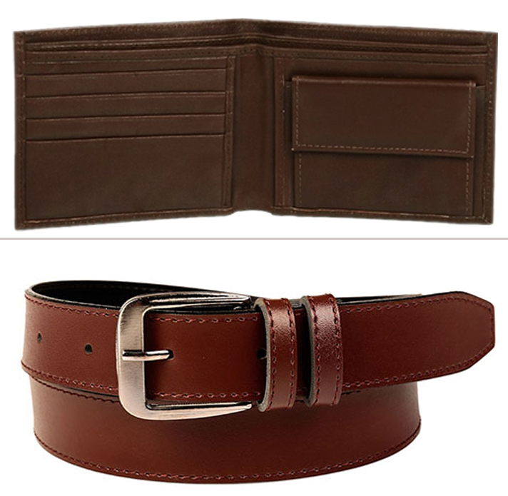 Buy Combo of Leather Wallet And Belt For Men Online ₹199 from ShopClues
