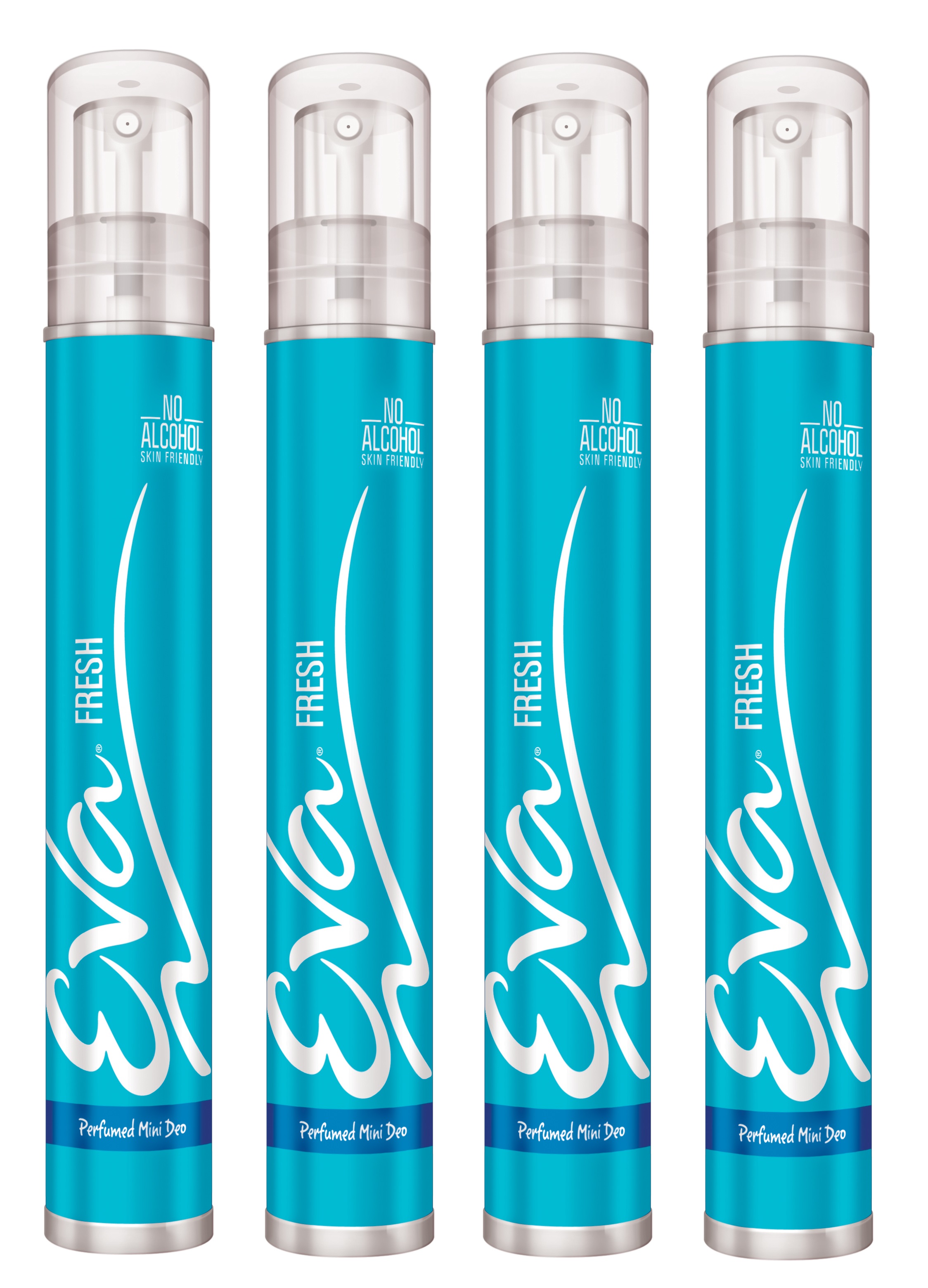 Buy Eva Mini Deodorants Fresh 75 Sprays (Pack of 4) Online ₹200