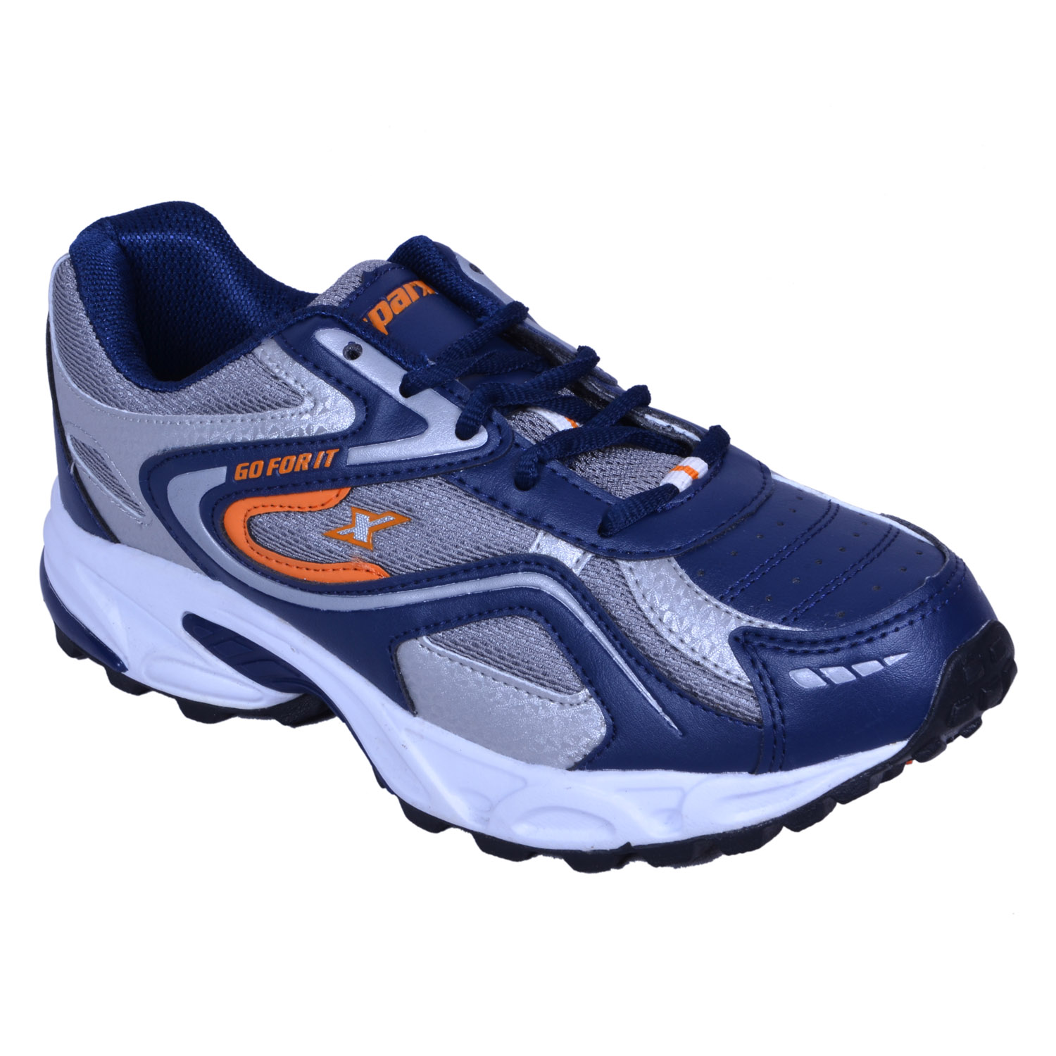 Buy Sparx Men's Blue & Orange Lace-up Running Shoes Online @ ₹1399 from ...