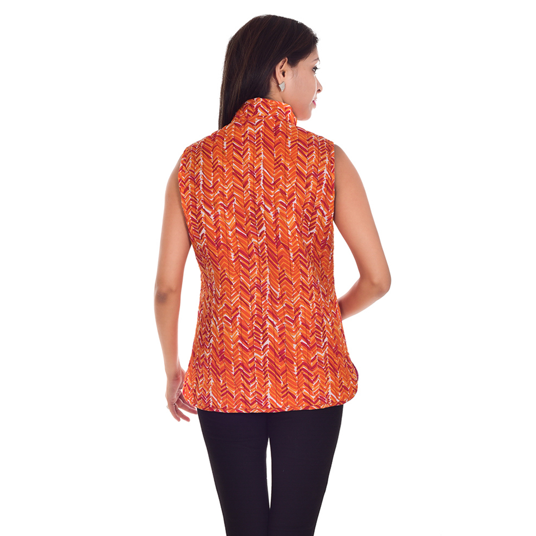 Pink Cotton Jaipuri Reversible Jacket main image 1