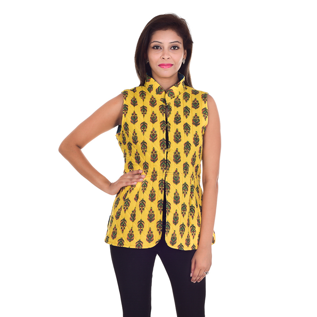 Buy jaipuri reversable quilted jacket Online ₹999 from ShopClues