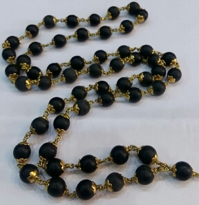 Buy Shaligram Mala Original From Nepal 54+1 Beads with panch dhatu ...