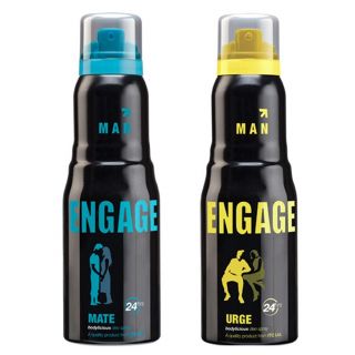 Engage Deo (Mate, Urge) Pack Of 2- 165ml Each( For Men )