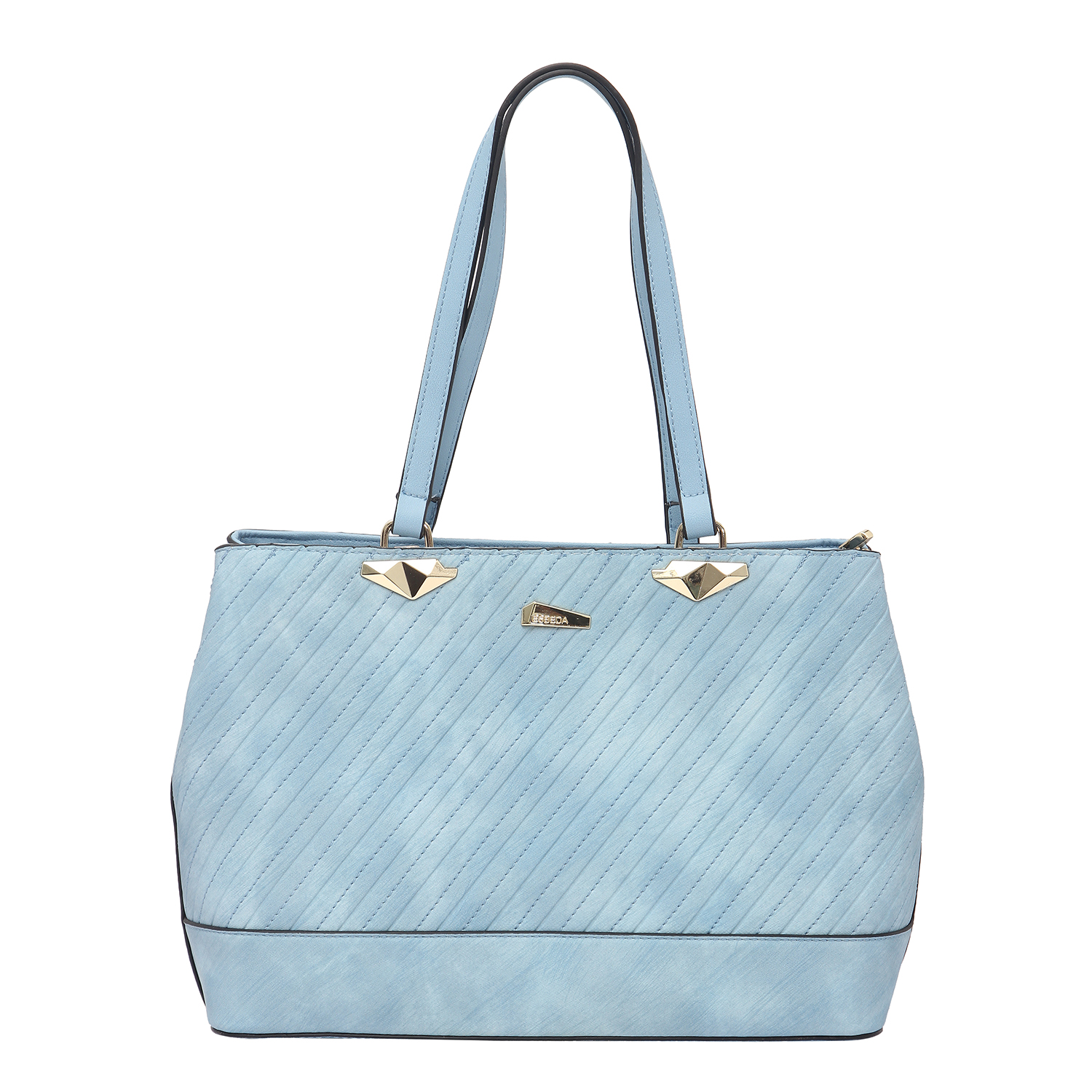 ESBEDA Blue Solid/Plain Casual Handbag