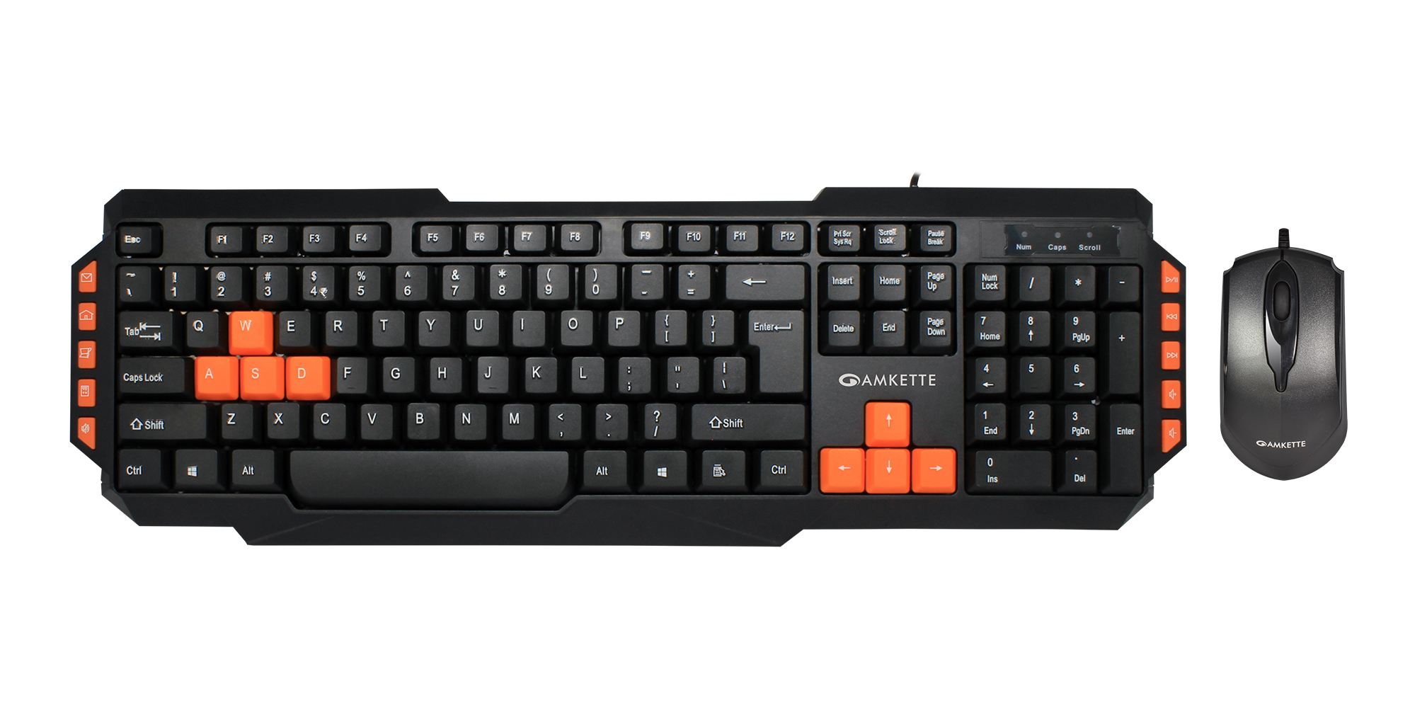 Buy Amkette Xcite Pro USB Keyboard and Mouse combo (Black) Online ₹599 from ShopClues
