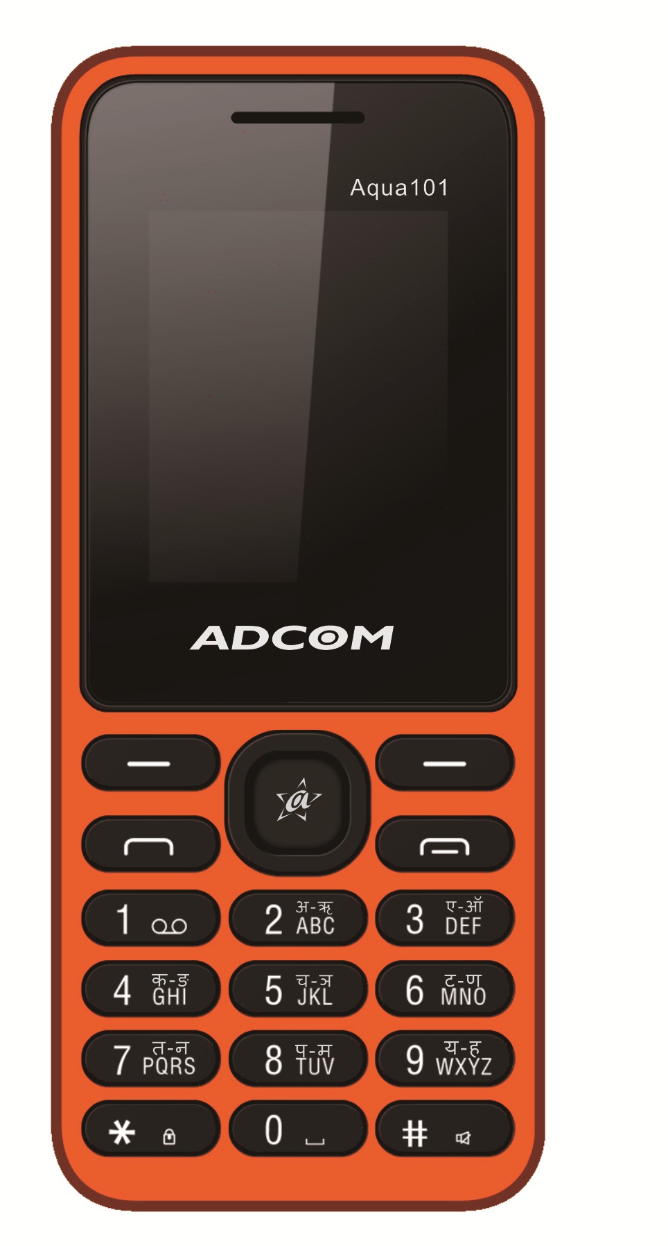 Buy ADCOM 101 dual sim mobile phone Black Orange Online @ ₹580 from ...