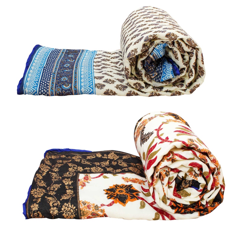 Buy Gomati Ethnic Home Furnishing Famous Jaipuri Gold Print Cotton