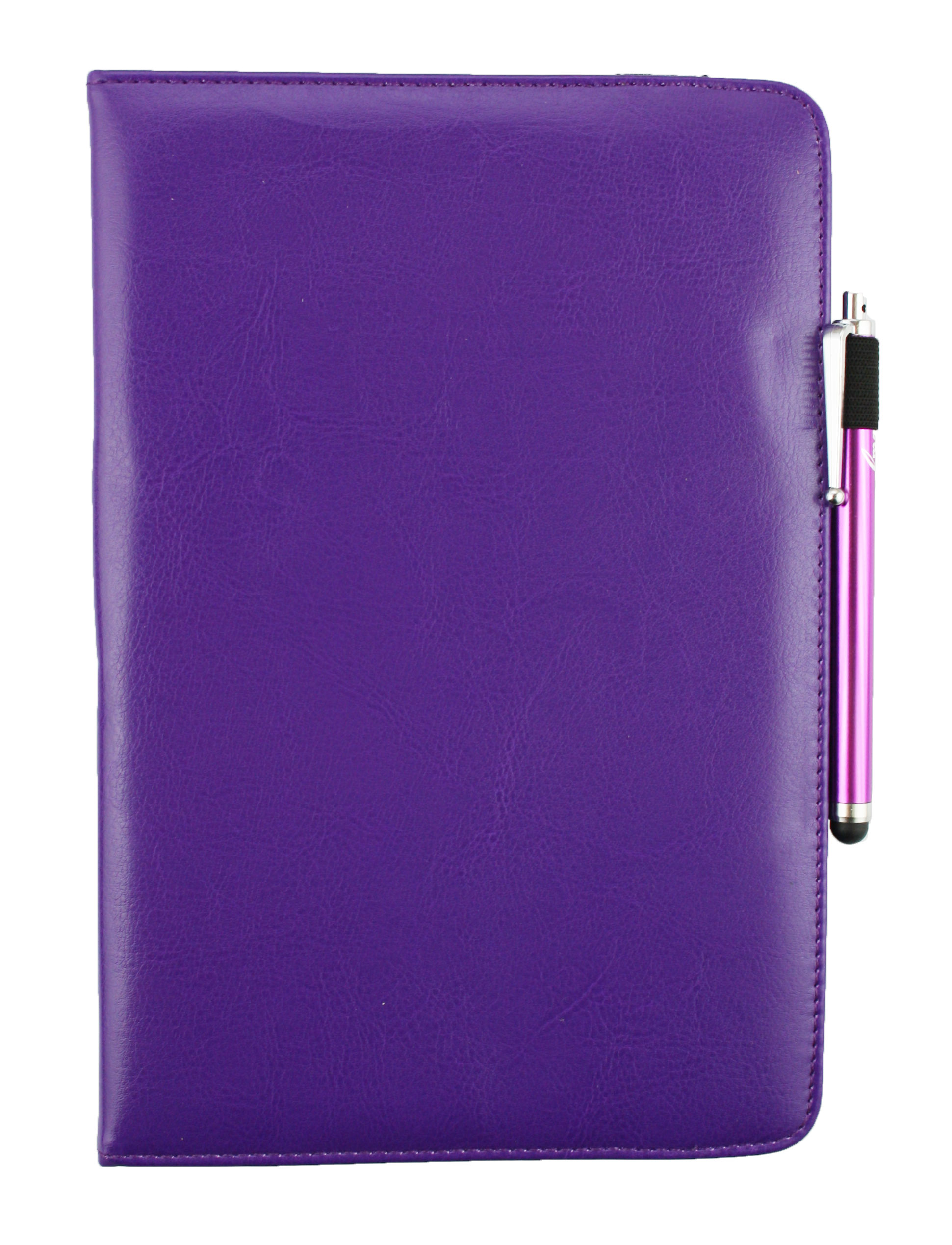 Buy Emartbuy Universal   9-10 Inch   Purple Plain 360 Degree Rotating Stand Folio Wallet Case Cover  Stylus For Platinum 9001 3g 9.6 Inch Tablet Pc