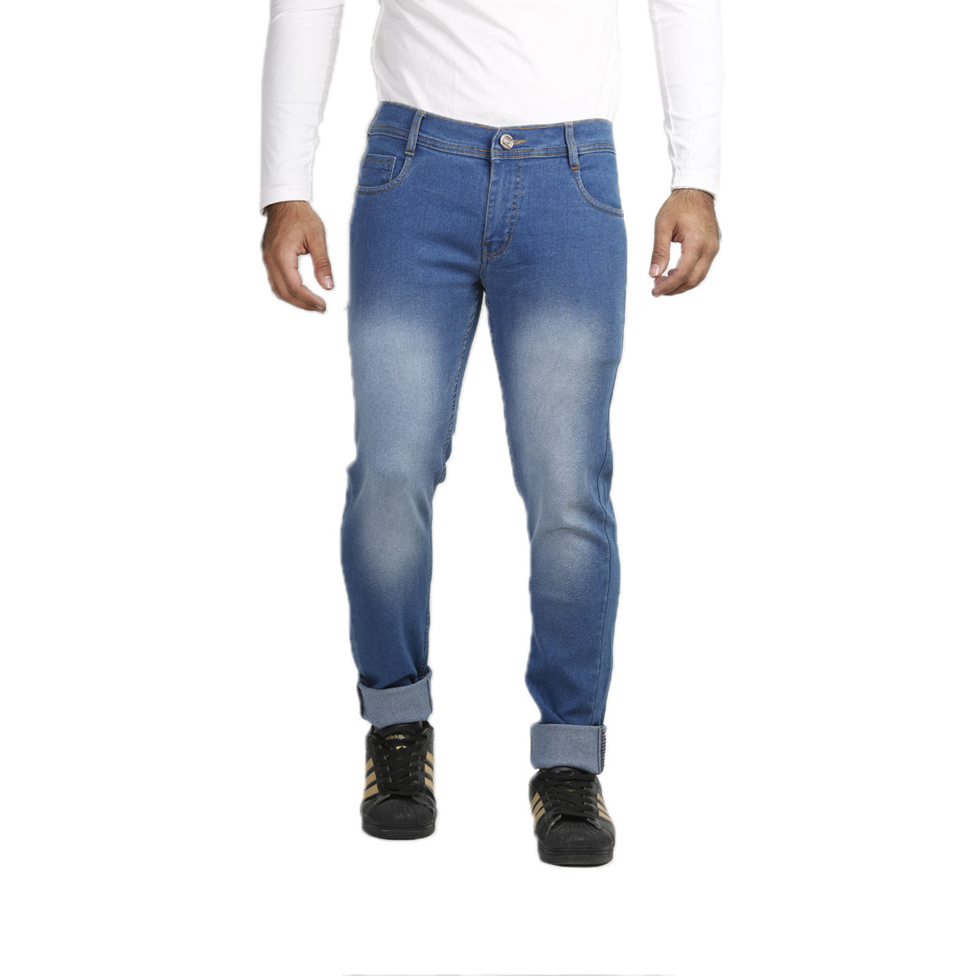 Buy Vrgin Men's Black Slim Fit Jeans Online @ ₹649 from ShopClues