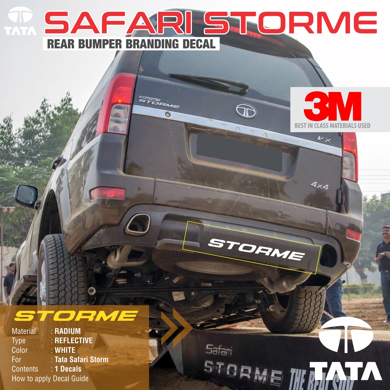 tata safari storme rear bumper price