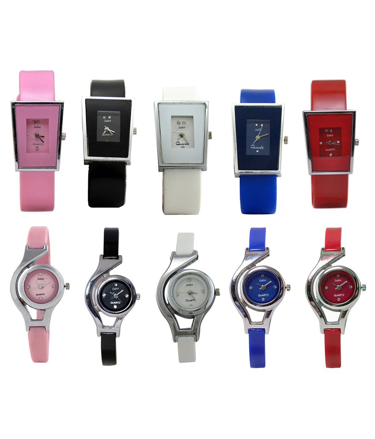 Buy Ladies Watch Combo (pack of 10) Online ₹799 from ShopClues