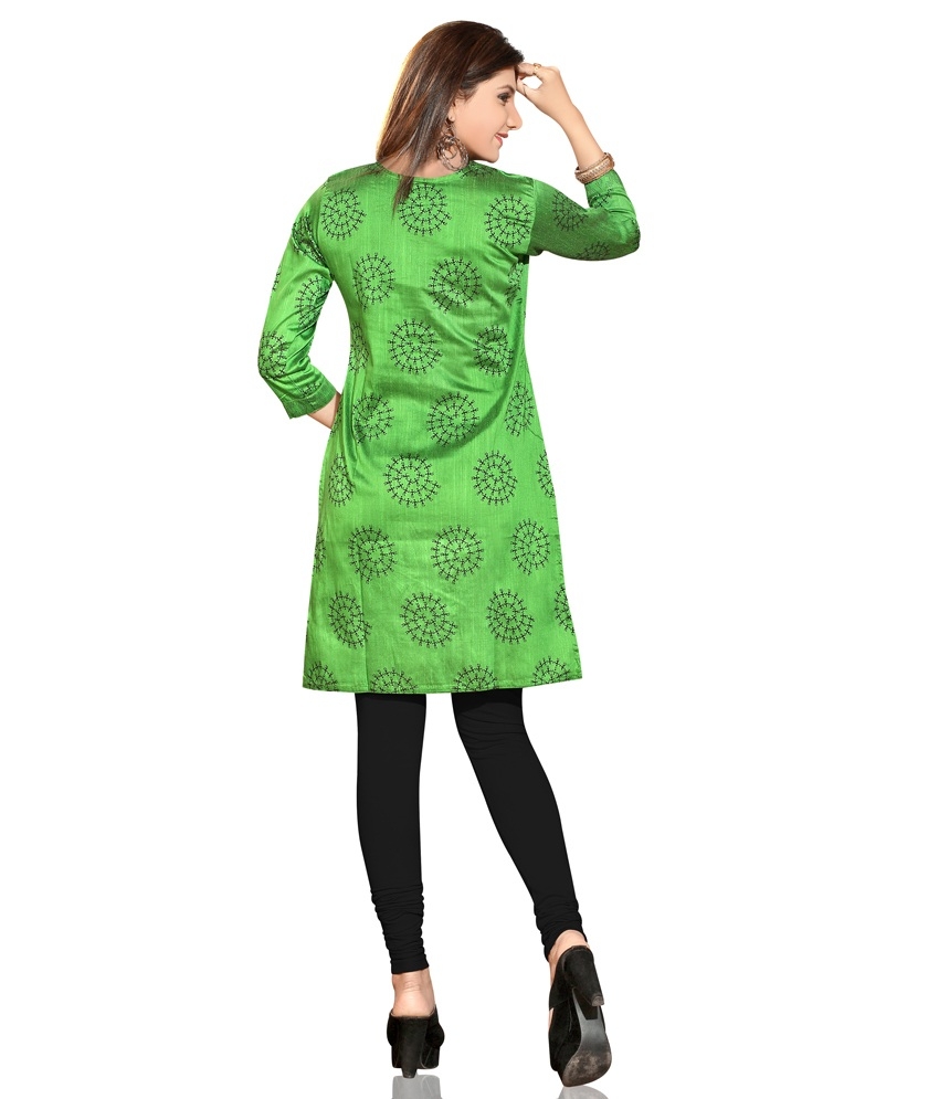 parrot colour kurti design