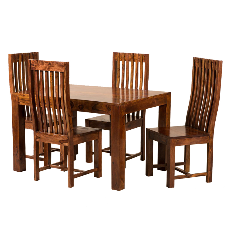 Table Geet Buy Geet Solid Wood 4 Seater Dining Table Set Online @ ₹27799 from ...