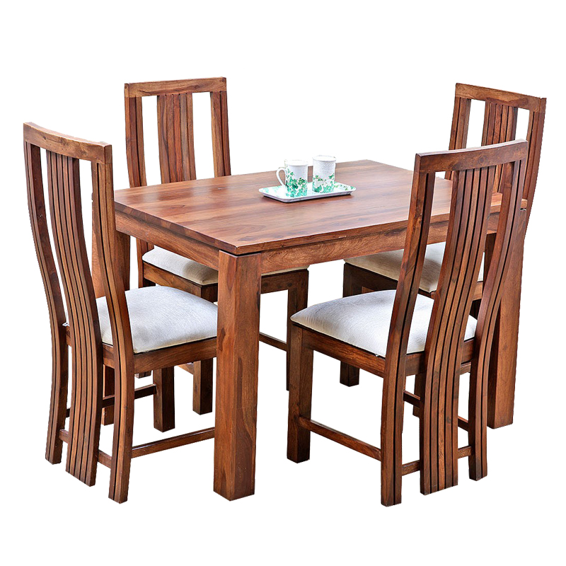 Buy Aria Solid Wood 4 Seater Dining Table Set Online @ ₹29449 from ...