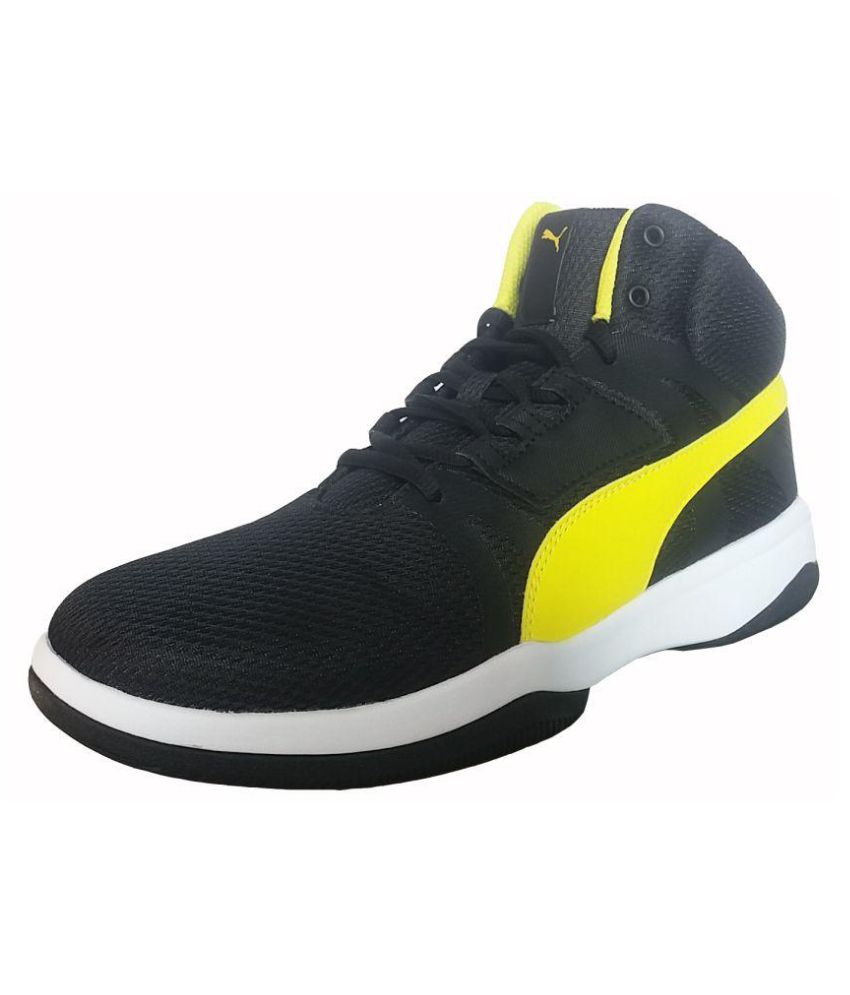 puma panelled colourblock lace up casual shoes