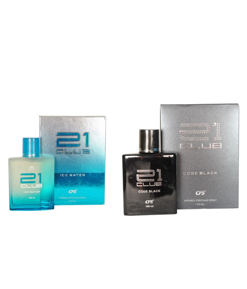 Buy CFS 21 Club Ice Water and 21 Club Code Black Perfume of 100ml For ...