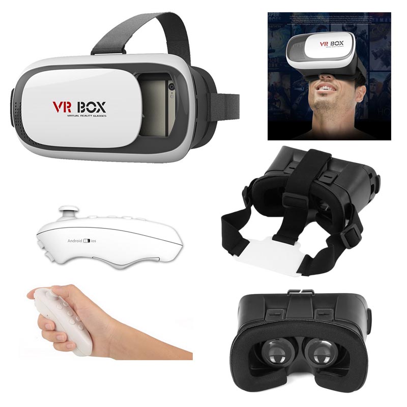 Buy Vr Box 2 0 3d Virtual Reality Glasses With Bluetooth Remote Online ₹650 From Shopclues