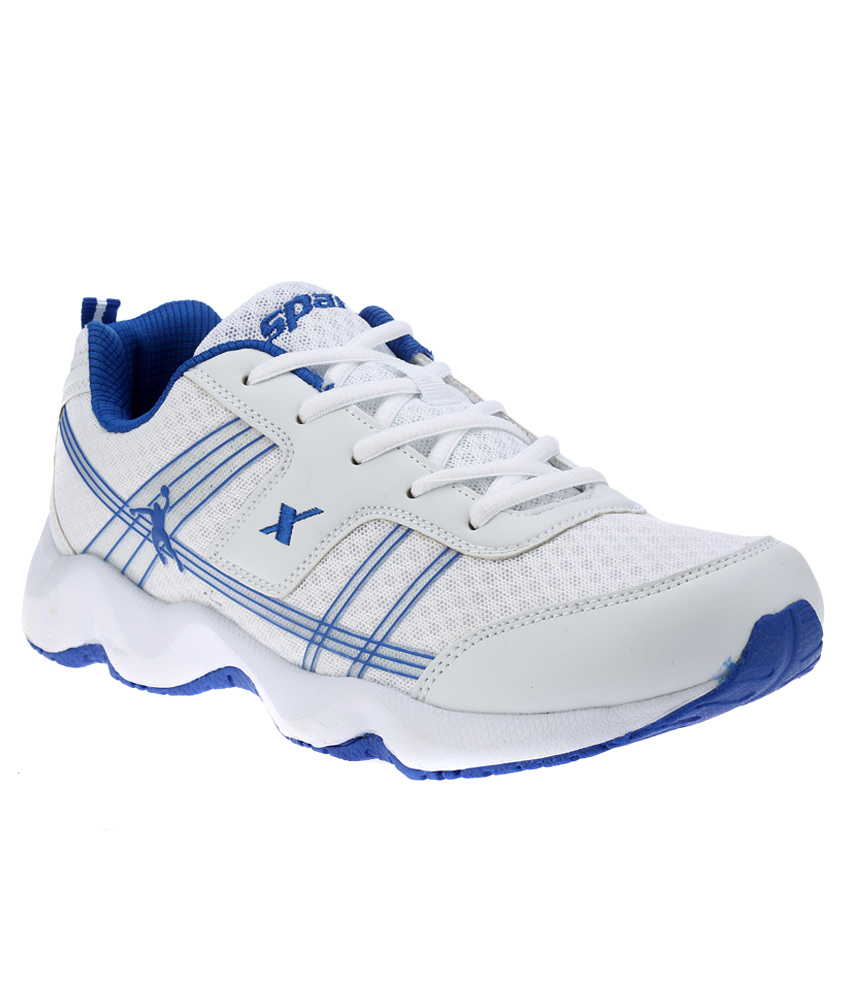 Buy Sparx Men White & Blue Lace-up Sports Shoes Online @ ₹1748 from ...