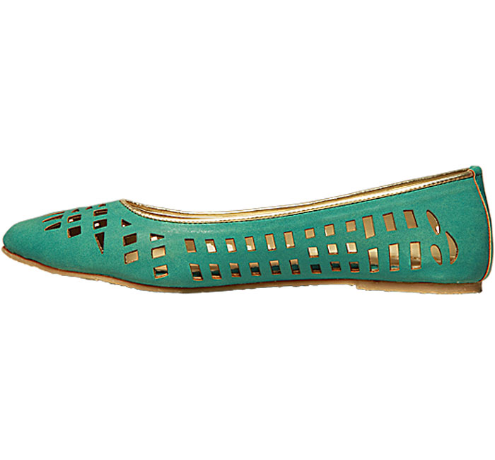 Buy Bata Womens Green Bellies Online ₹999 From Shopclues