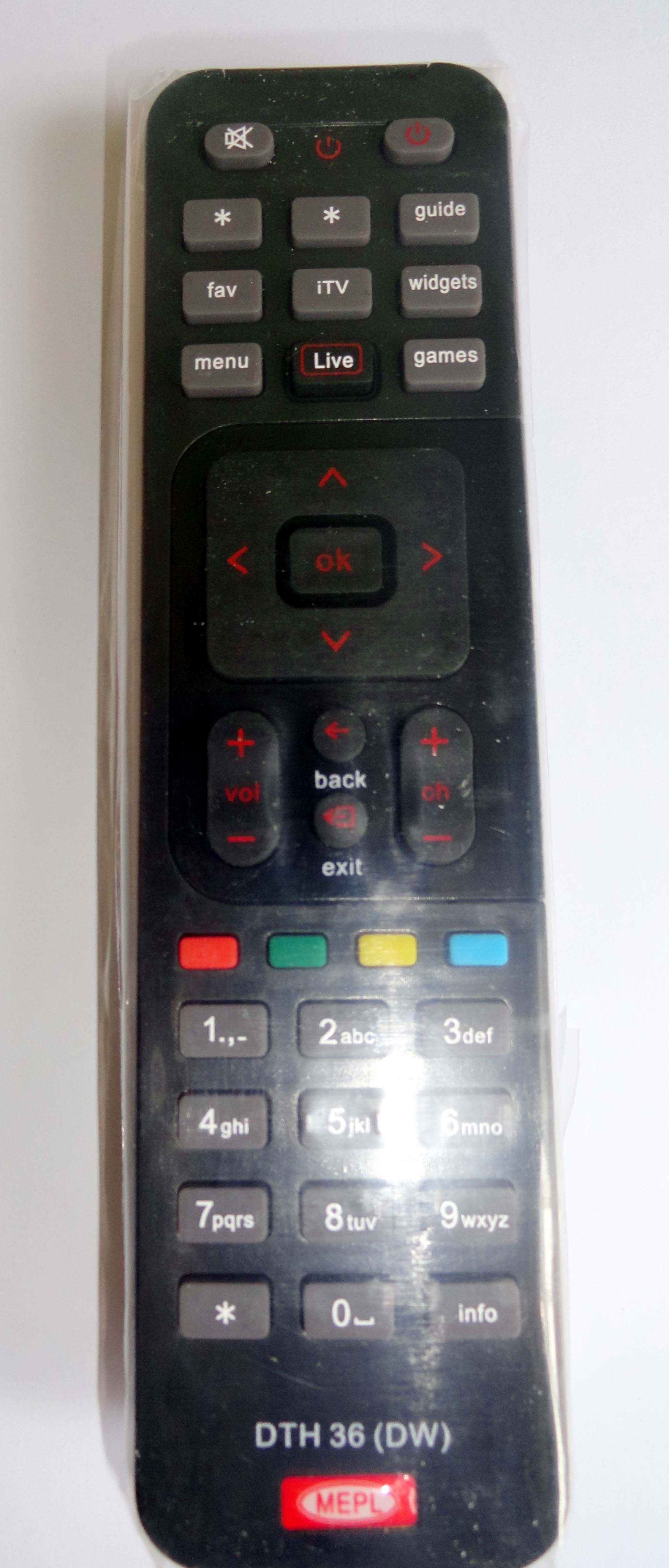 Brand New Replacement Airtel Digital TV DTH Compatible Remote Control