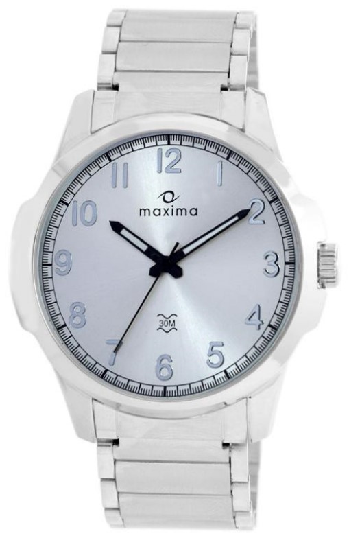maxima quartz watch Online Sale Buy Maxima Quartz Silver Round Men Watch 35410CMGI Online 1000 from ShopClues