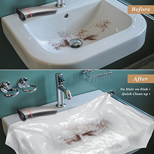 Buy AtHomeBarber Disposable Plastic Sink Covers for Easy Clean Up When