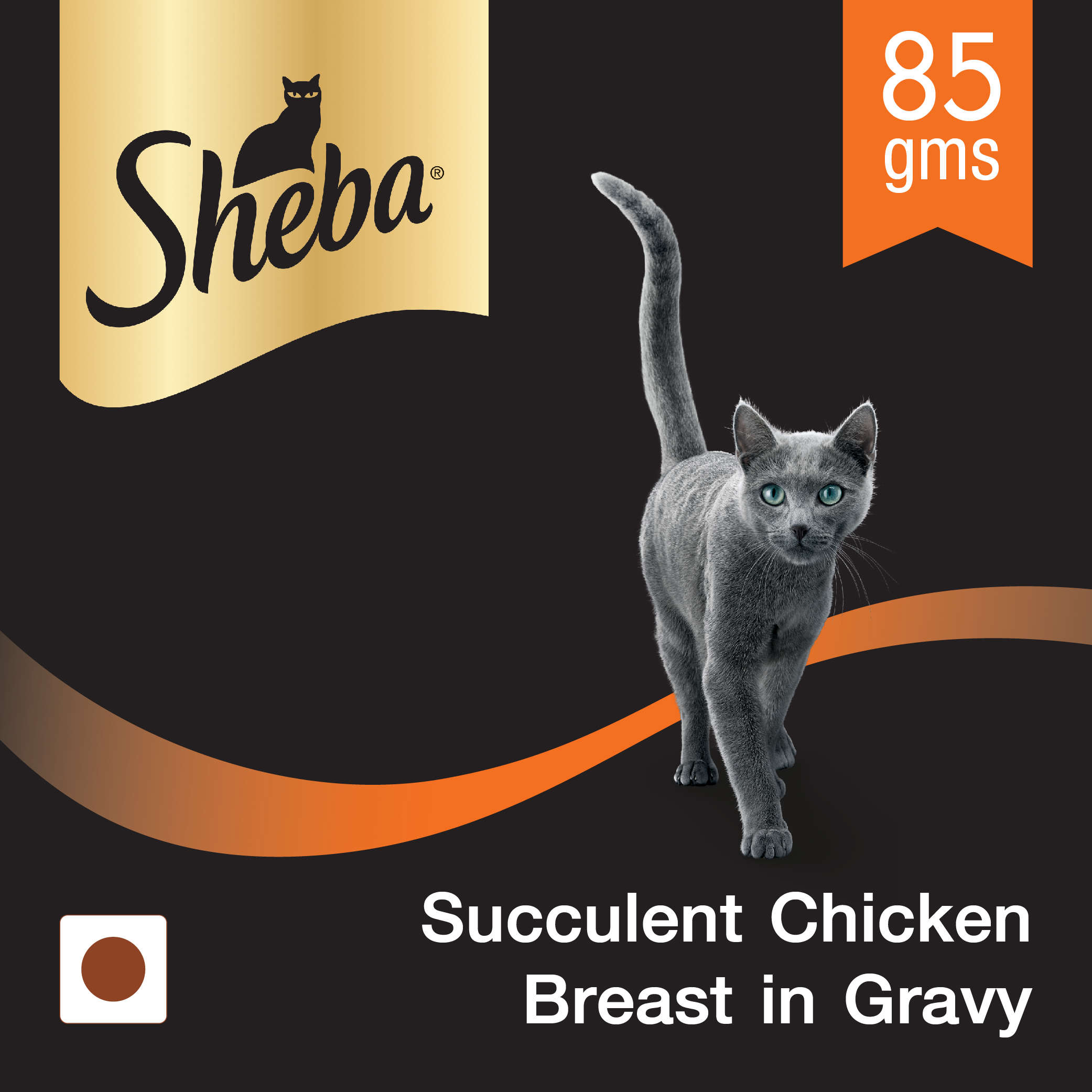 Buy Sheba (Preum Cat Food) Succulent Chicken In Gravy, 85 Gm Can Online