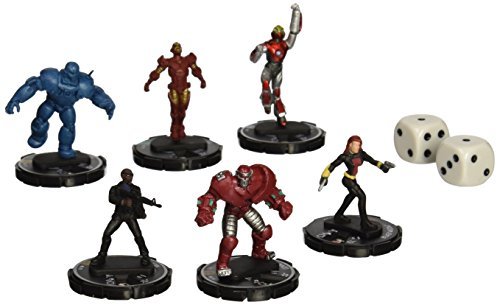 Mega Pack HeroClix Marvel Iron Man - 6 Figuras Coleccionables Con Dados Y Reglas | Batalla épica