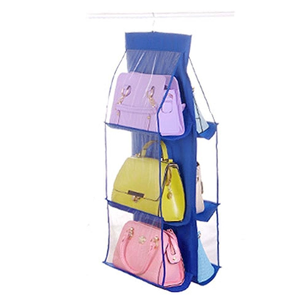 Buy Kanha 6 Pocket Large Clear Purse Handbag Hanging Storage Organizer