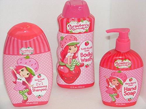 Buy Strawberry Shortcake Bath Set Bundle Of 3 Tuttifrutti Body Wash 2 N