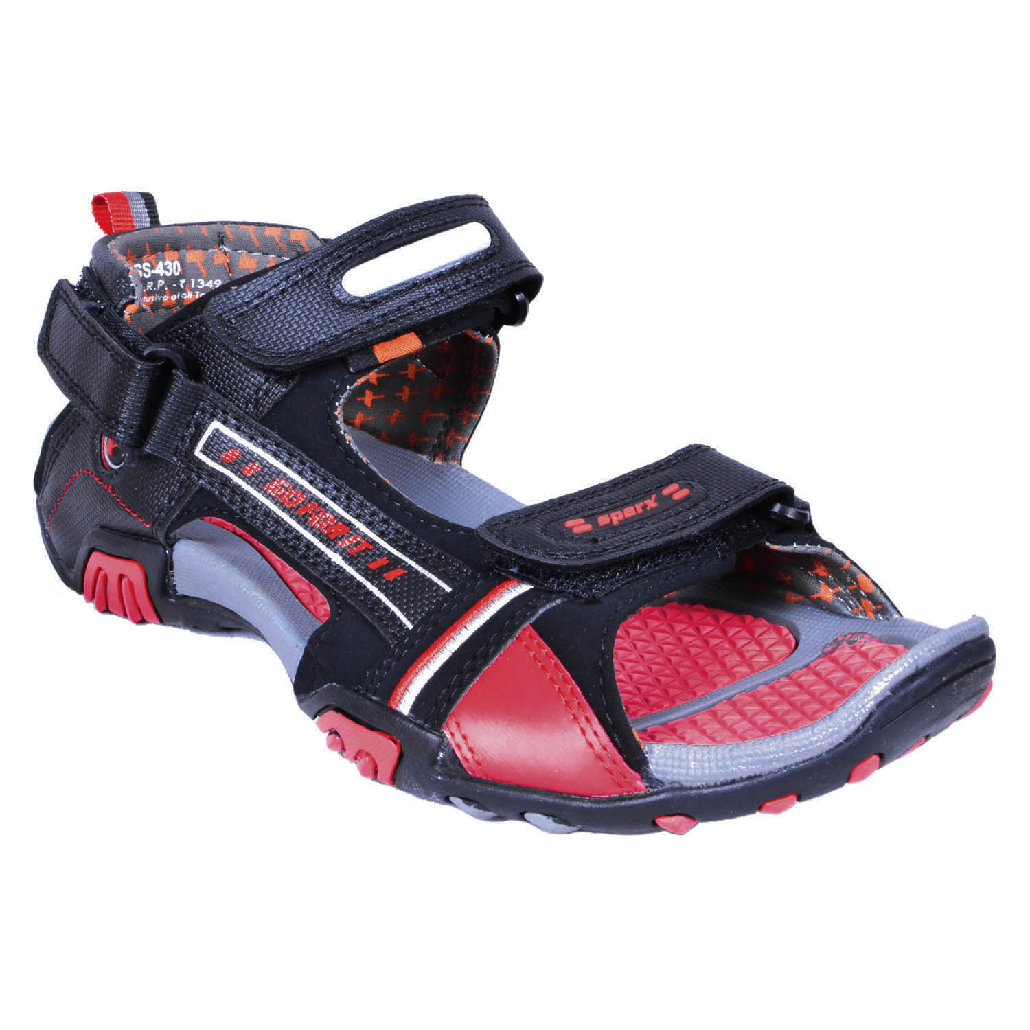 Buy Sparx Men Black & Red Velcro Floaters Online @ ₹1349 from ShopClues