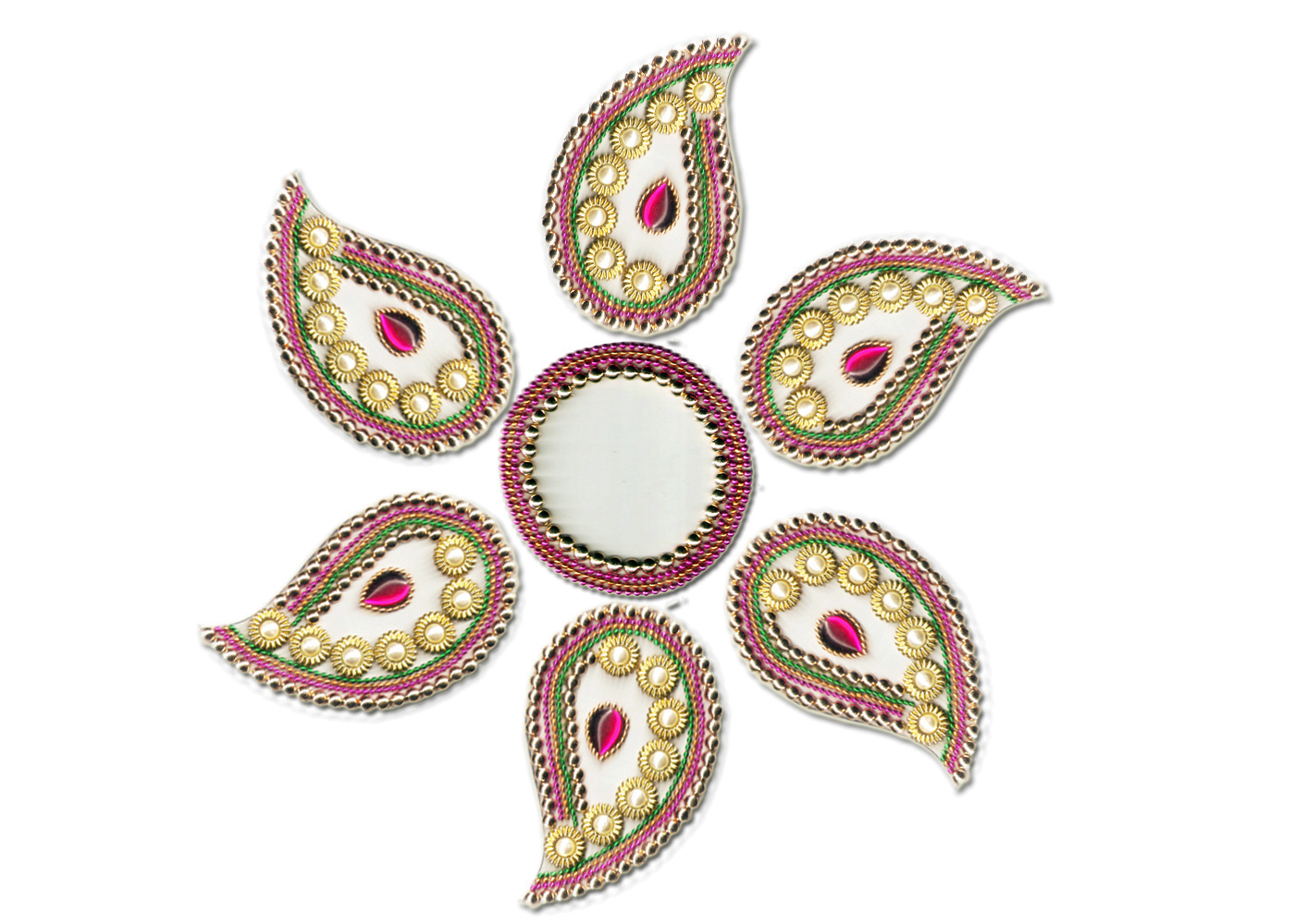 Buy Mango shape Floating Rangoli Online- Shopclues.com