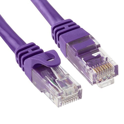 Cmple - Cat6 Networking RJ45 Ethernet Patch Cable - (50 Feet) Purple