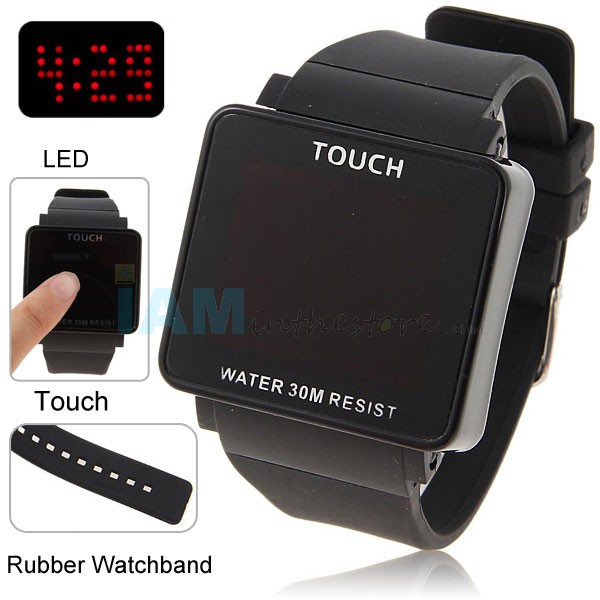 touch watch led