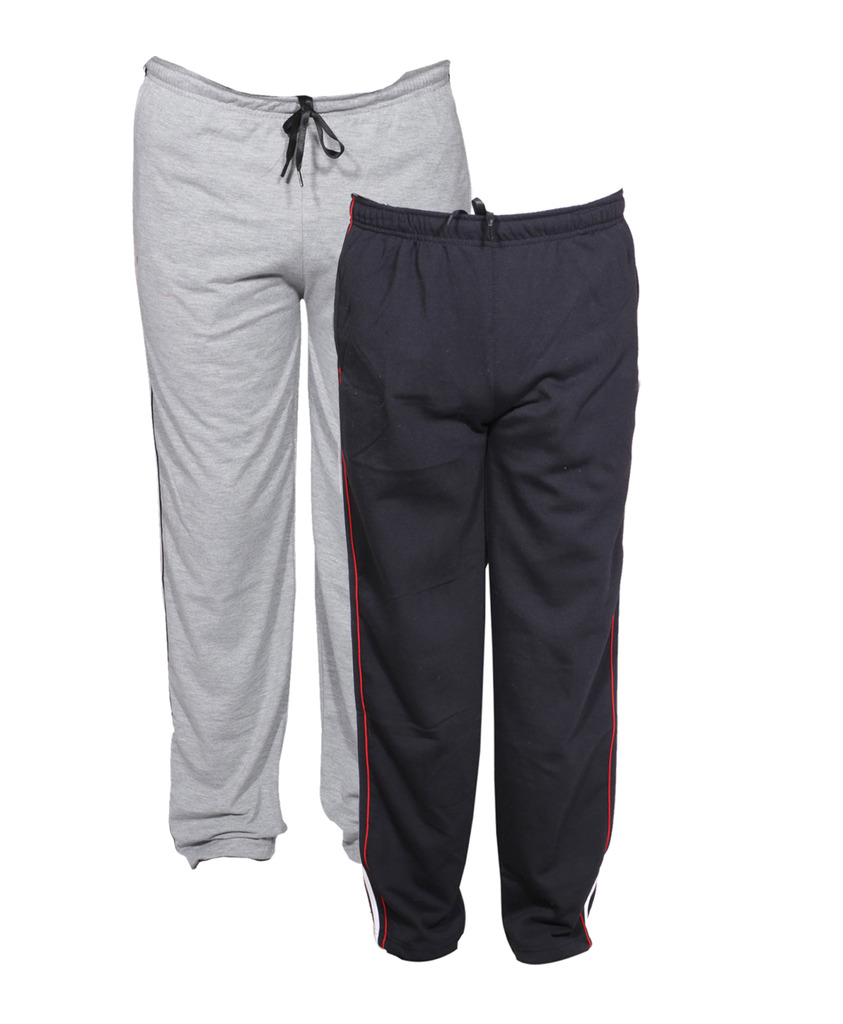 Buy Indistar Men's Premium 1 Cotton and 1 Warm Wollen Lower/Track Pants ...