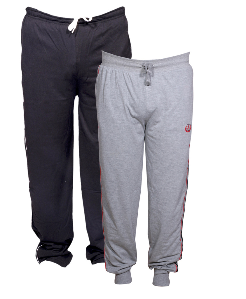 Buy Indistar Men's Premium Cotton Lower/Track Pants with 1 Zipper ...