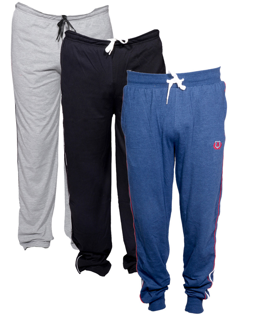 Buy Indistar Men's Premium Cotton Lower/Track Pants with 1 Zipper ...
