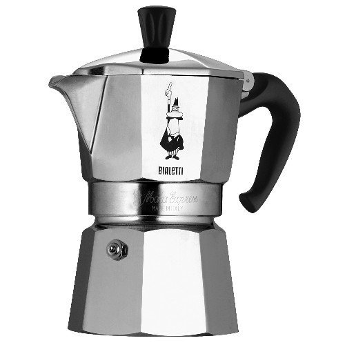 The Original Bialetti Moka Express Made In Italy 1 Cup Stovetop Espresso Maker With Patented Valve 5904