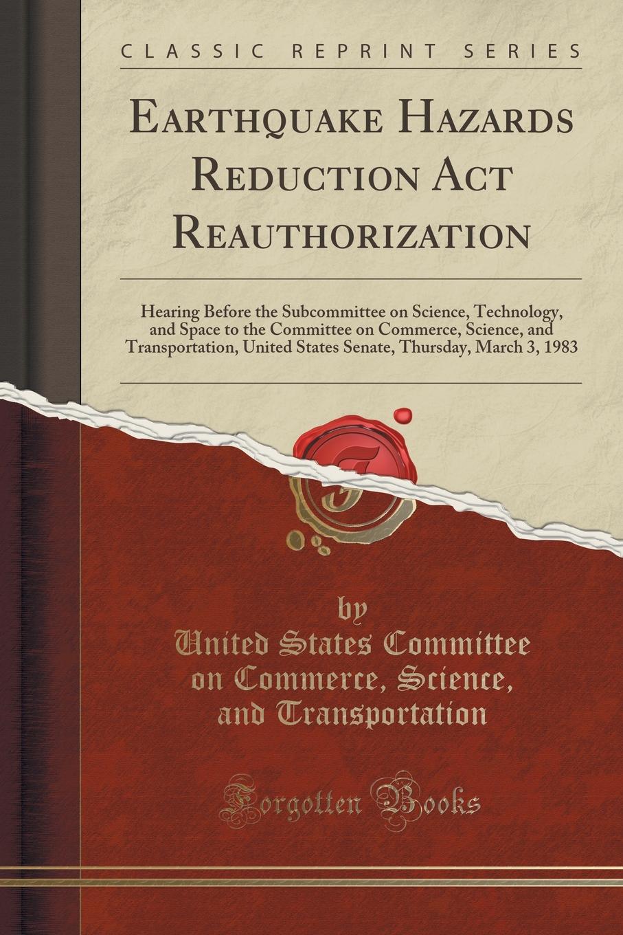 Buy Earthquake Hazards Reduction Act Reauthorization Online @ ₹660 From ...