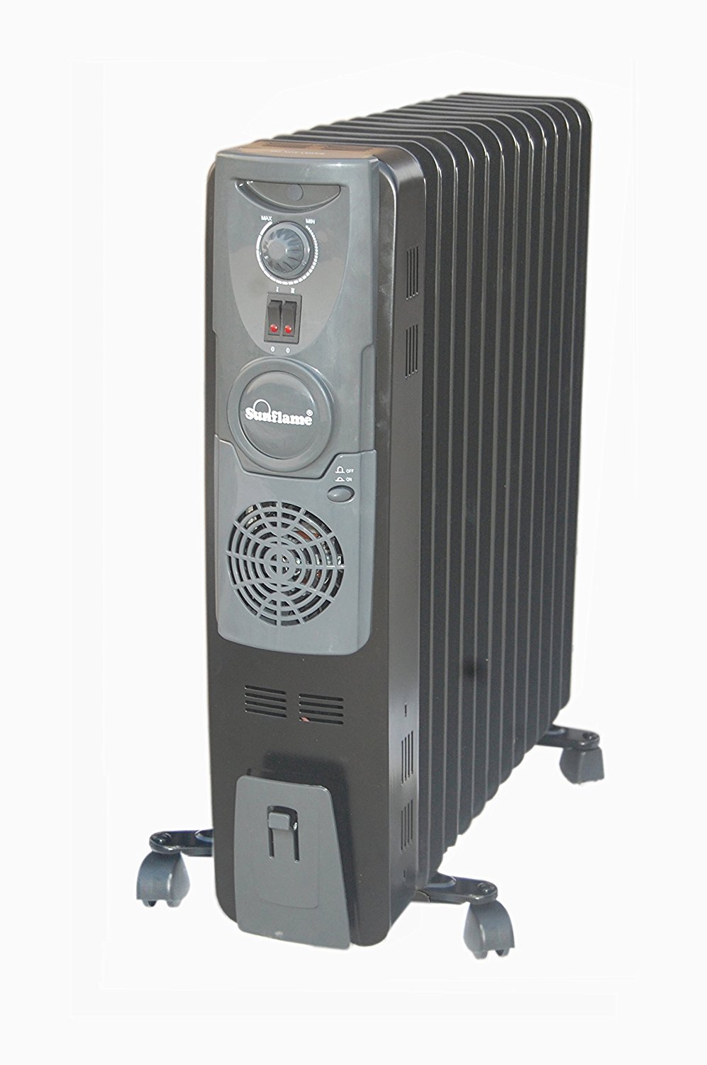 SUNFLAME 13 FIN OIL FILLED RADIATOR HEATER WITH FAN ( BLACK ) , Heaters