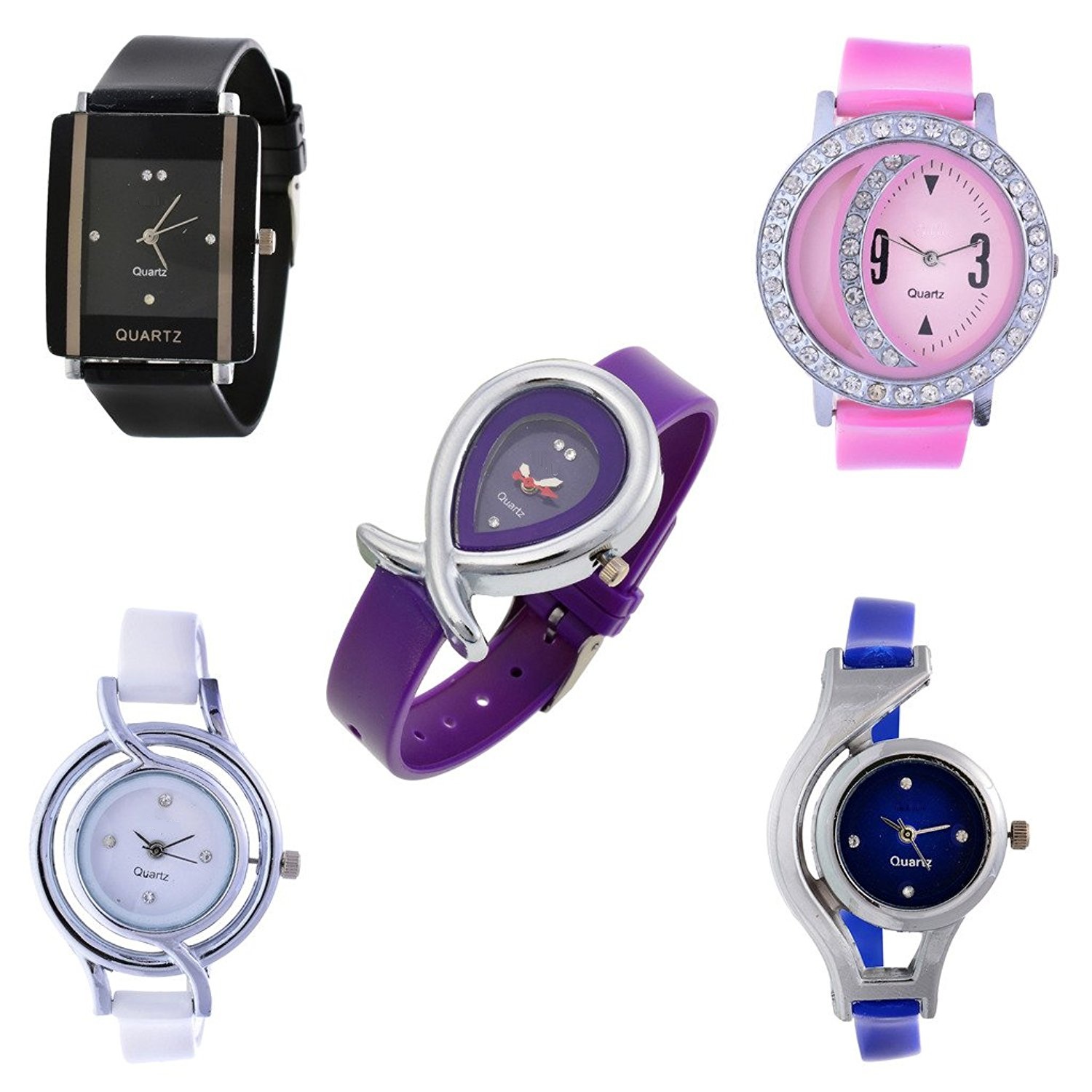 Buy NEW BRAND SUPER FAST SELLING COMBO 5 ANALOG WATCH FOR GIRLS,WOMEN ...