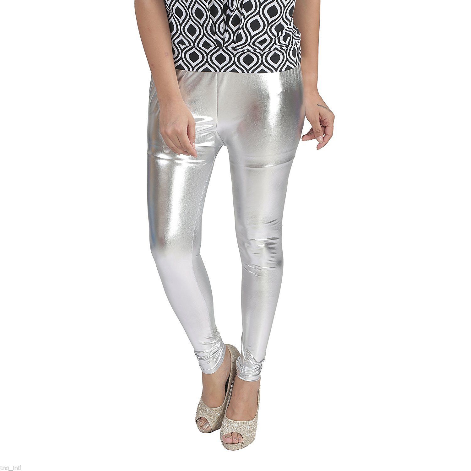Churidar Plain Ladies Silver Shimmer Leggings, Size: XL-XXL at Rs 155 in  Delhi