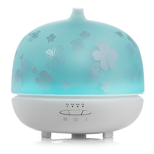 Essential Oil Diffusers, ISELECTOR 500ml Glass Large Water Capacity