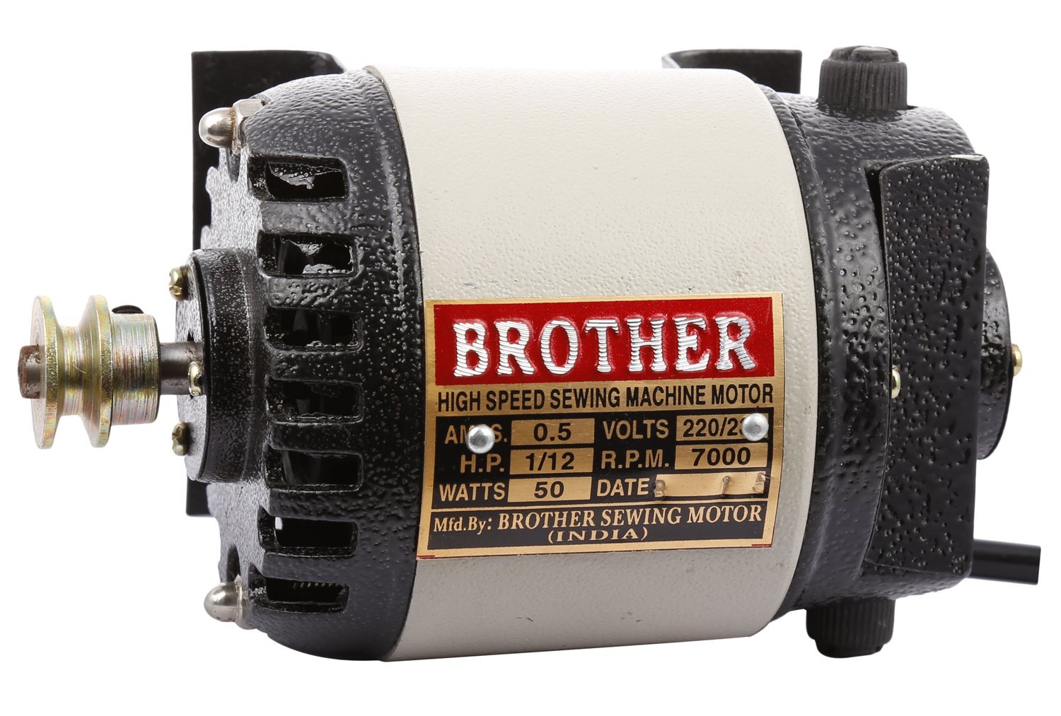 Brother Sewing Machine Motor with Regulator (50 Watts, Black)