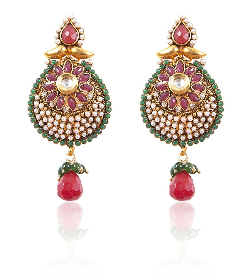 Online Traditional Rajasthani Earring Antique Look Prices Shopclues India