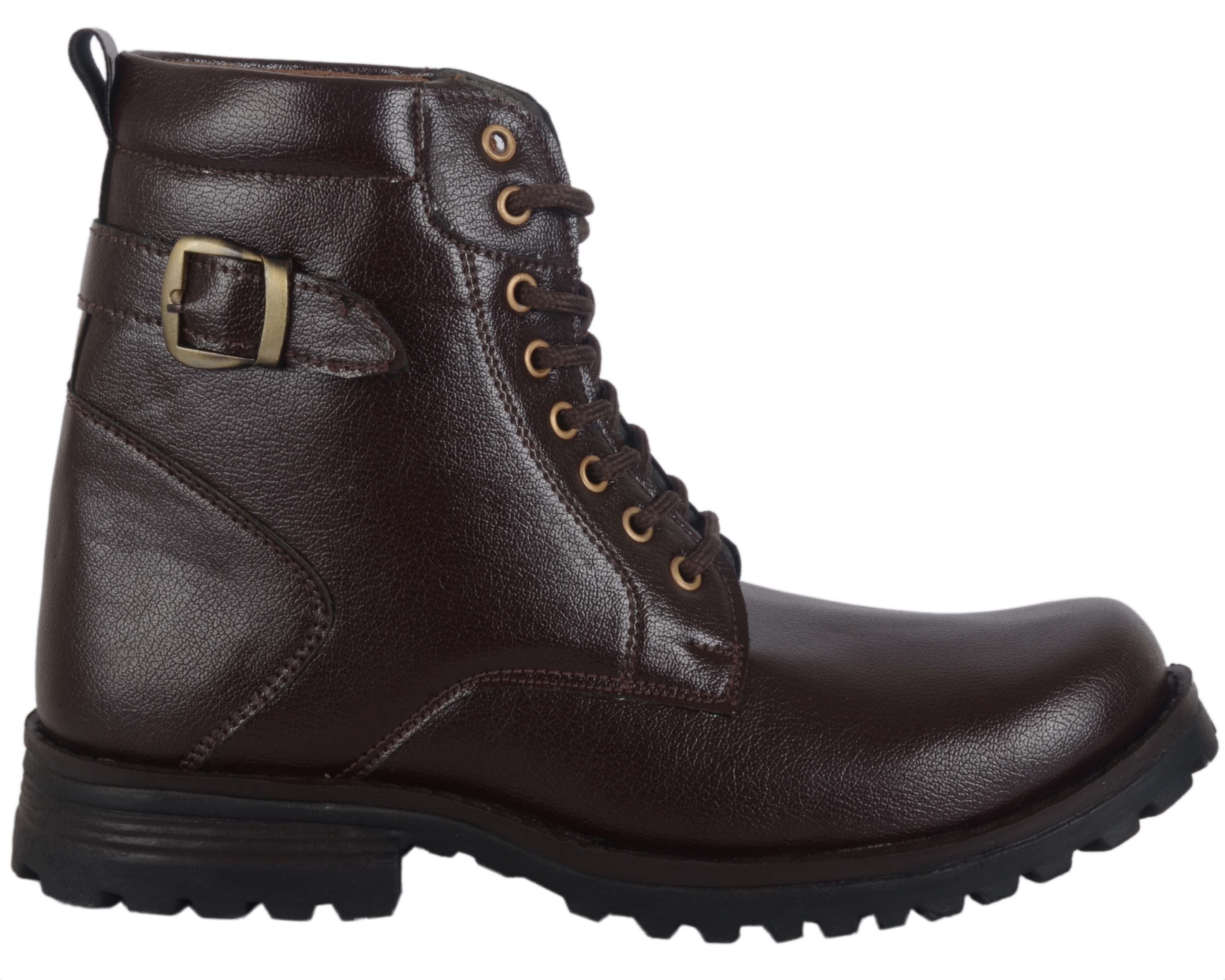 cheap brown lace up boots