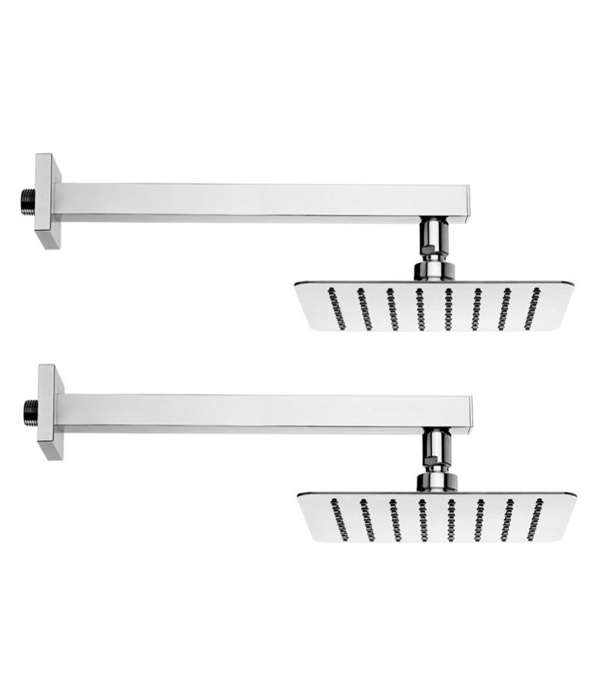 Buy EASY RAIN 6x6 Inch Ultra Thin Shower Head with 12 Inch Square Shower Arm-Set of 2 Online ...