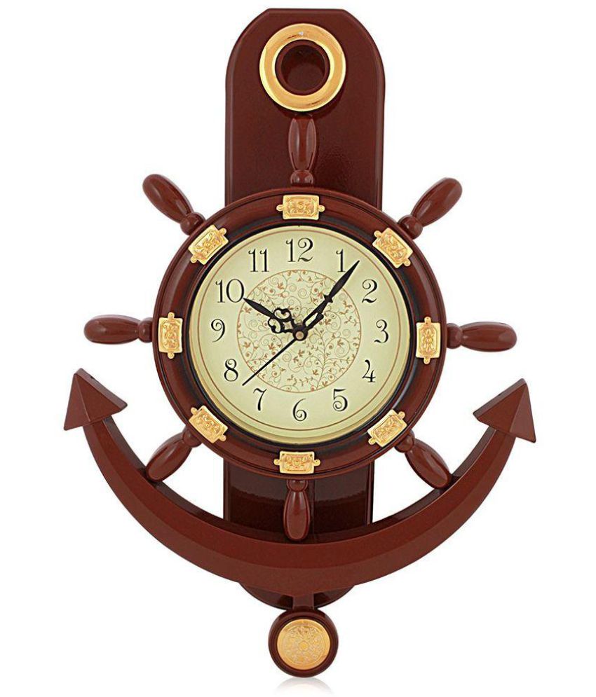 Buy mnt-Ship Anchor-Analog Pendulum Wall Clock Online @ ₹699 from ShopClues